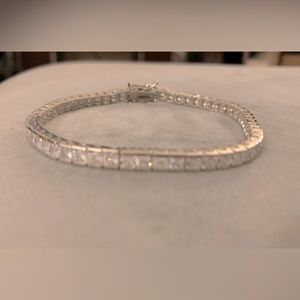 Sphera Milano 14K over Sterling CZ tennis bracelet free shipping